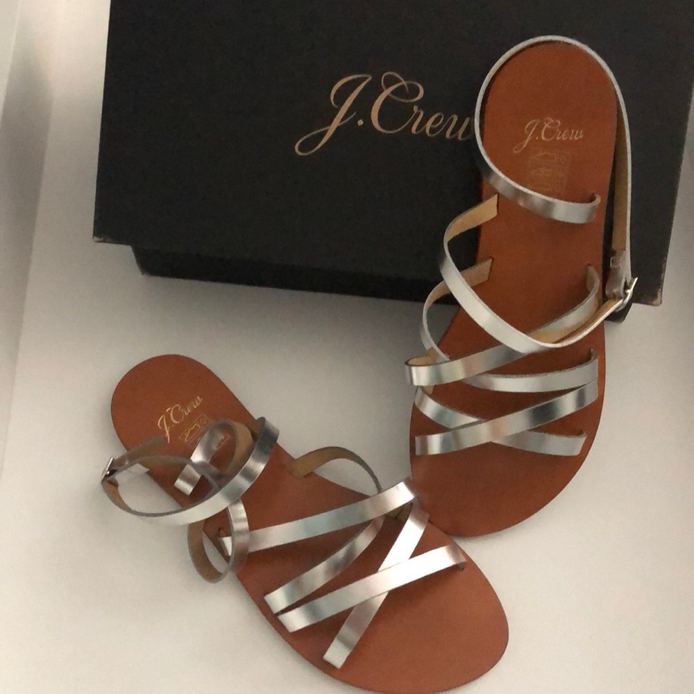 NEW JCREW CROSS SANDAL - Picture 2 of 3
